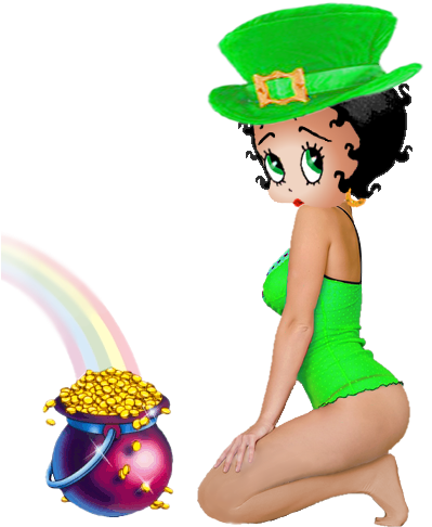 Betty Boop Leprechaun's Pot Of Gold Photo - Leprechaun (405x535)