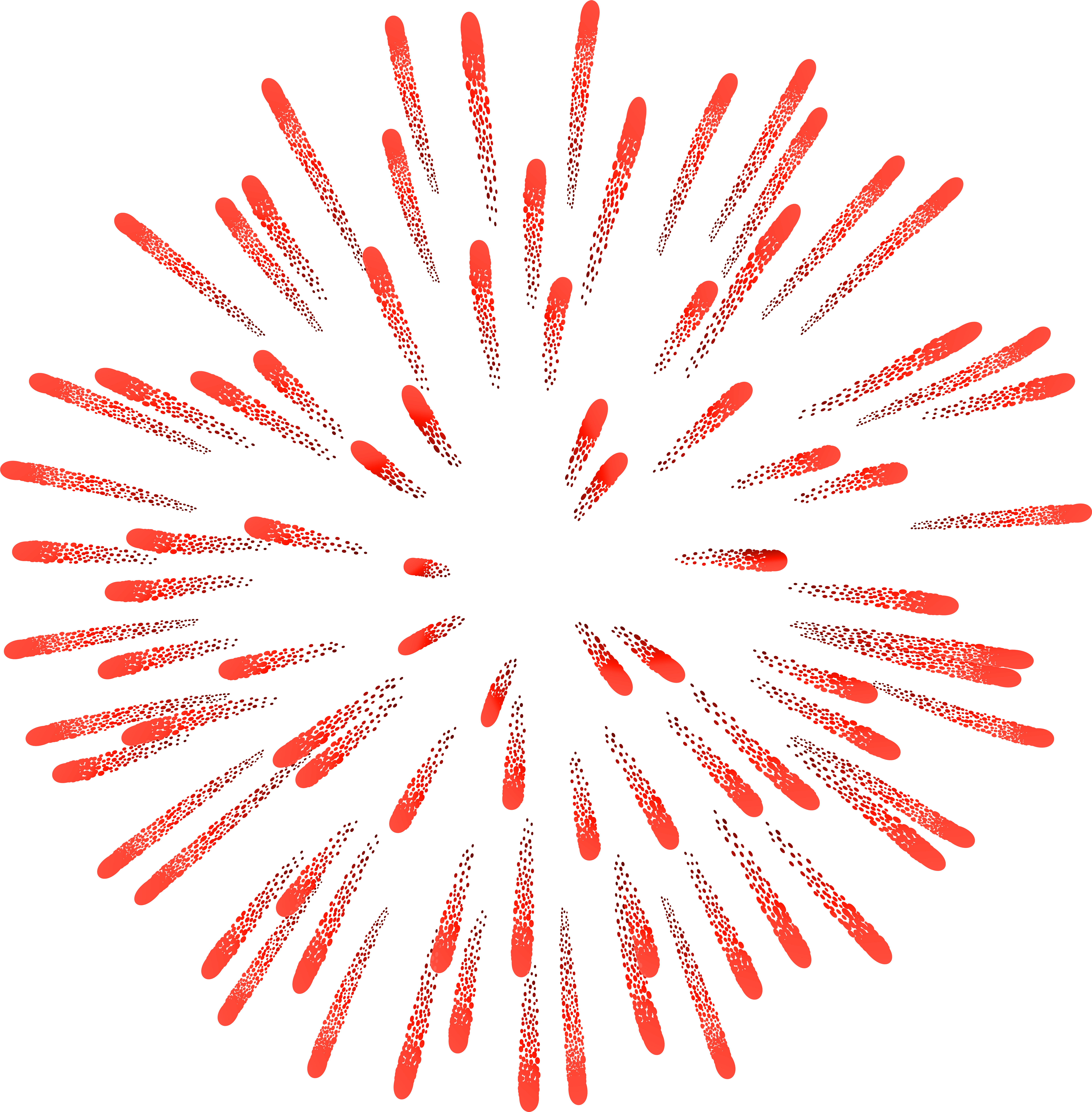 Red Fireworks Clipart - Red Fireworks Clipart (7855x8000)