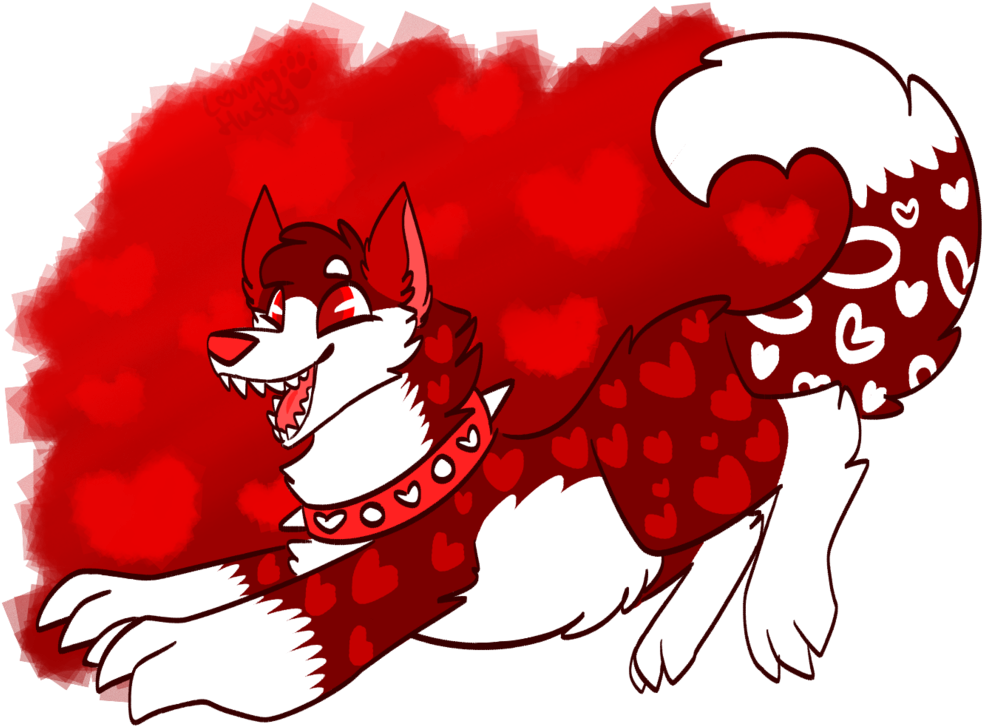 Loveable Husky By Lovinghusky - Cartoon (1024x745)