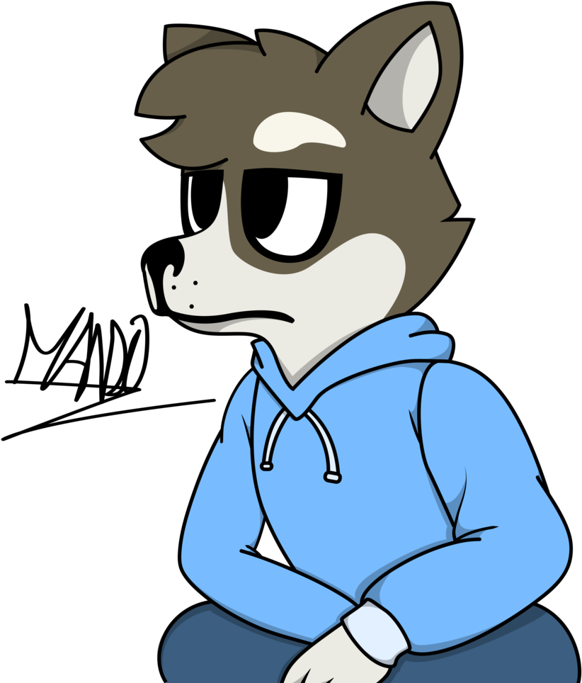 Jeff The Husky By Rainbowarmas - Cartoon (829x964)