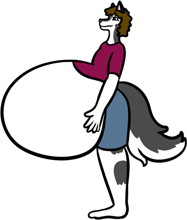 Big Husky By Dingofan - Cartoon (816x979)