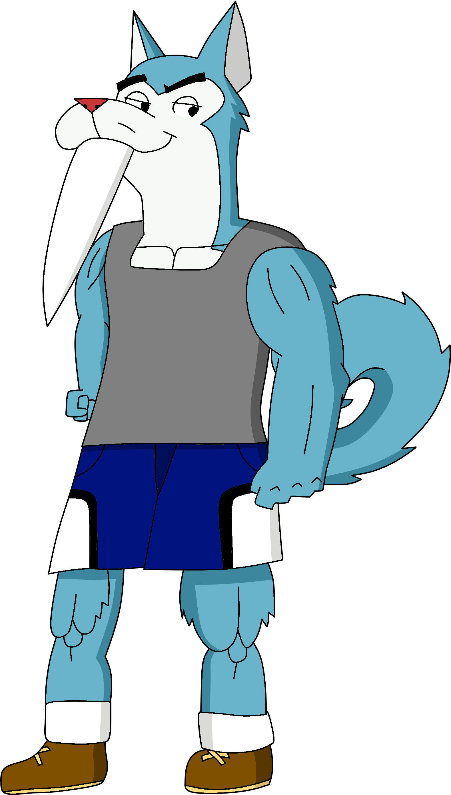 Riolulucariofan9000 Duke/tusky Husky Artwork By Riolulucariofan9000 - Art (1737x2856)