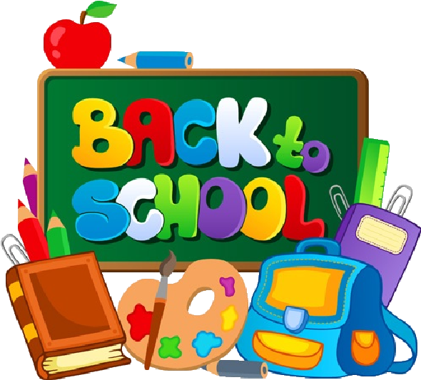Cute Back To School Clipart - Back To School Png (600x600)