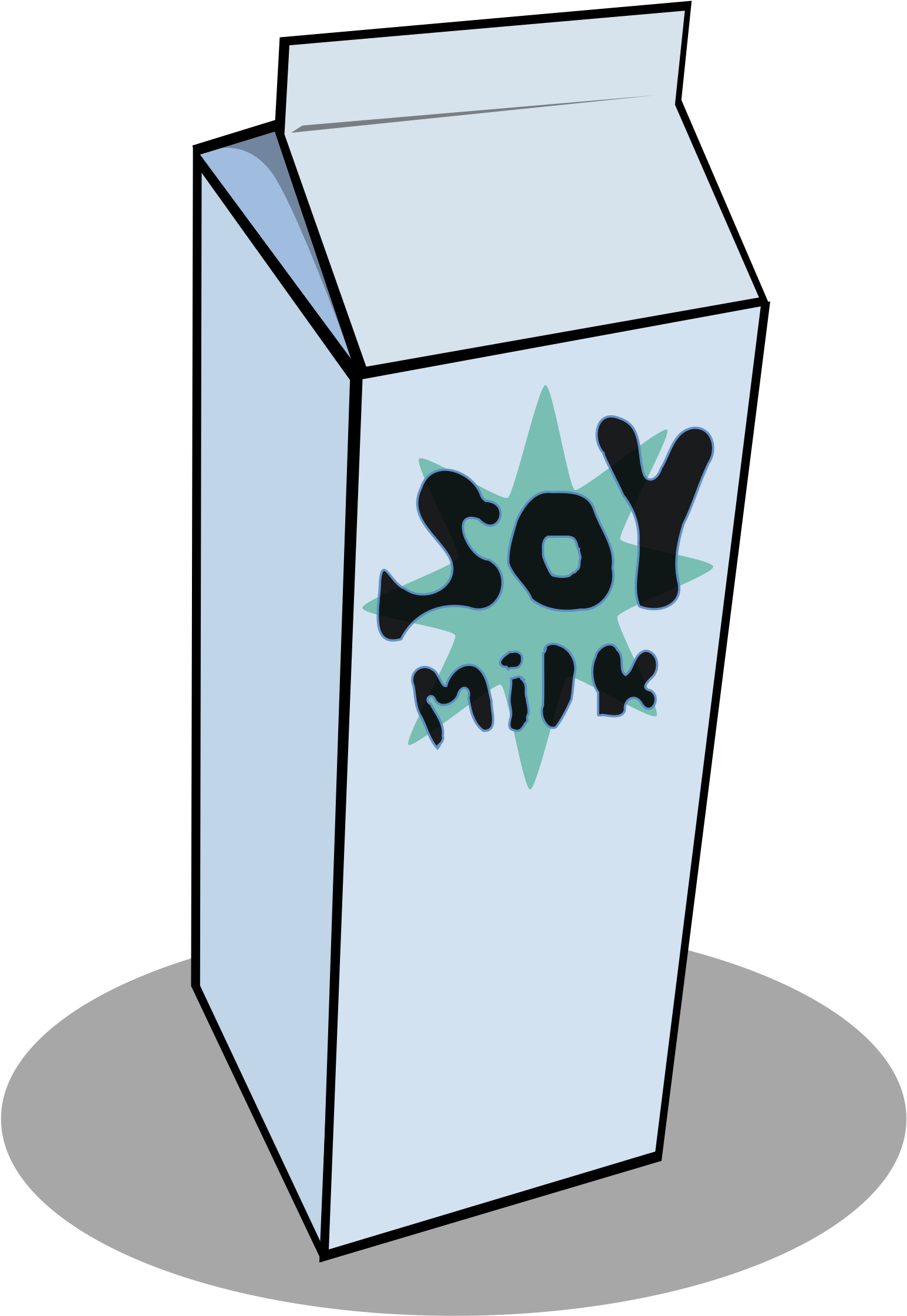 Big Image - Milk Carton Clip Art (1697x2400)