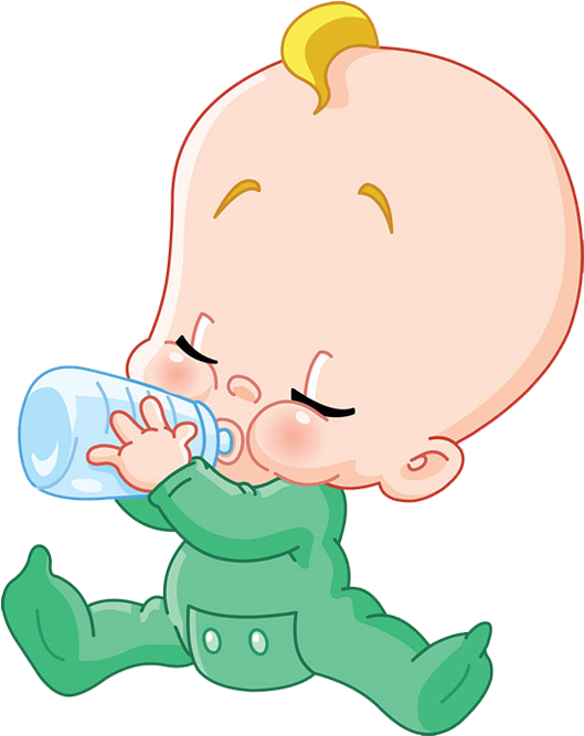 Milk Infant Drinking Baby Bottle Clip Art - Infant (550x694)