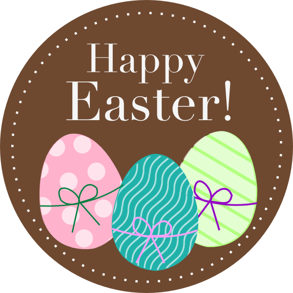 Easter Bunny Easter Egg Clip Art - Happy Easter Clip Art (600x600)