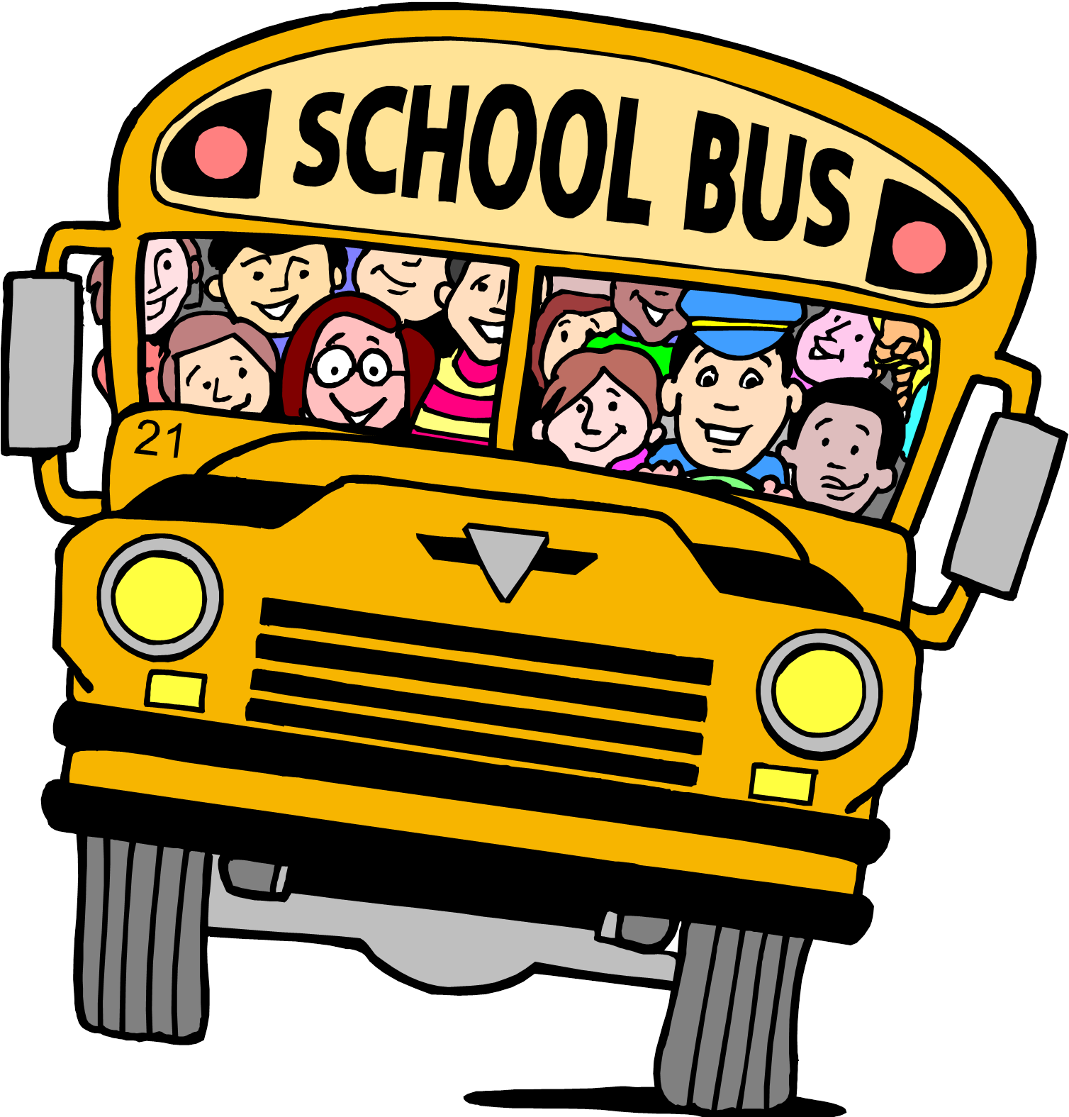 Back To School School Bus Clipart - School Bus Photo Clipart (1532x1604)