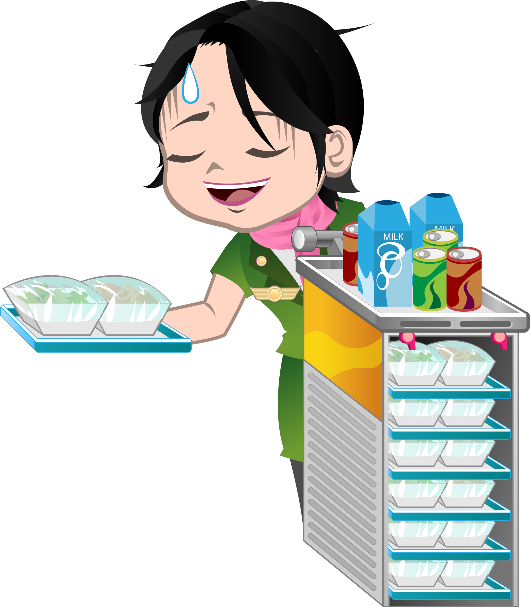 This Free Icons Png Design Of Stewardess 2 - Stewardess Clipart (2030x2325)