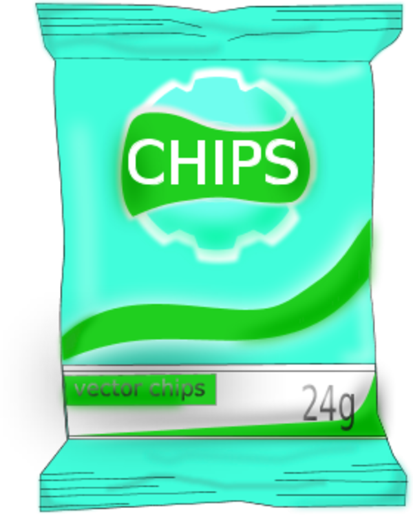 Chips Clipart Bag Chip - Potato Chip (600x748)