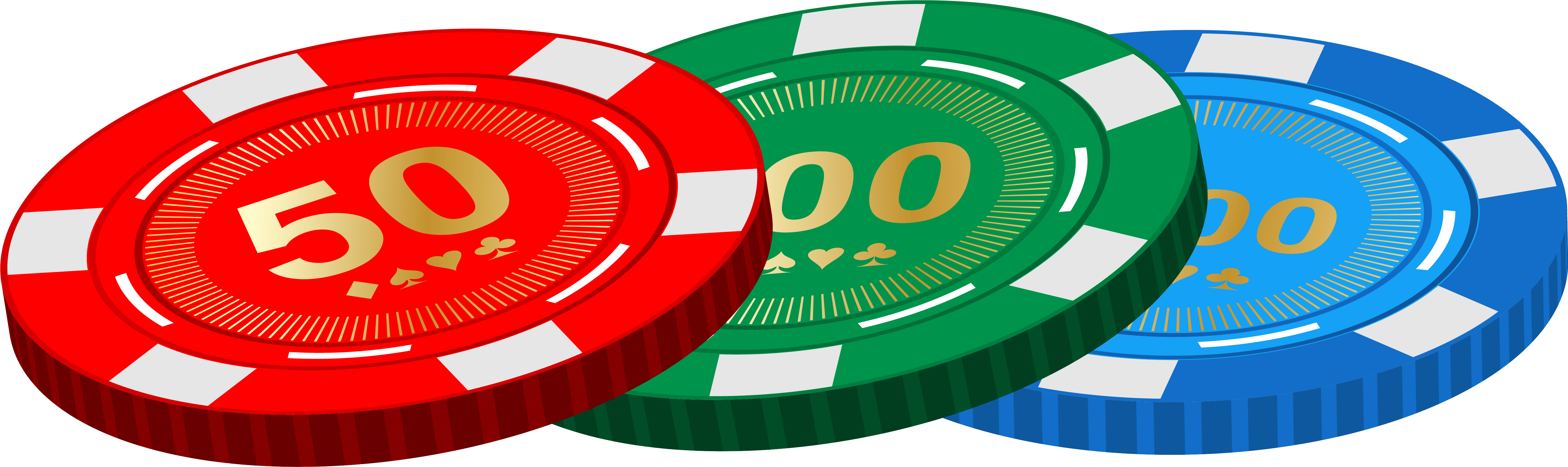 Casino Card Poker Chips - Casino Token (5611x1812)