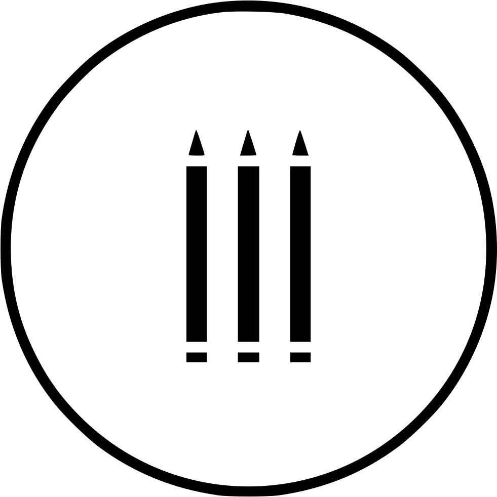Pencil Pen Study Sketchpen Marker Study School Svg - Circle (981x982)