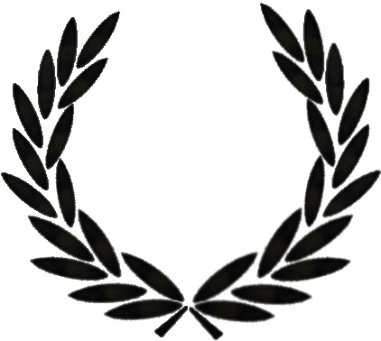 Freebie Black Wreath By Warynestor - Fred Perry Wreath Logo (433x395)