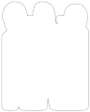 Supernatural Team Free Will White Silhouette - Supernatural (375x360)