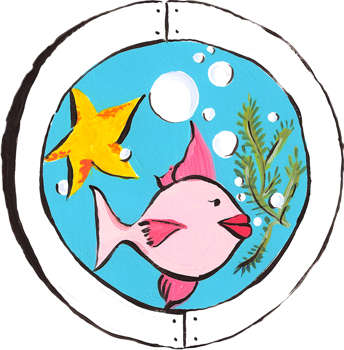 Fish In The Pediatric Dentist Office For Greenville, - Taylors (344x350)