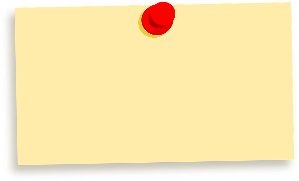 Notice Clipart Post It - Papel De Aviso Png (960x581)