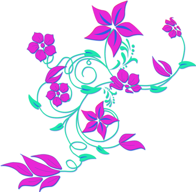 Clip Art Of Flower Border (400x400)