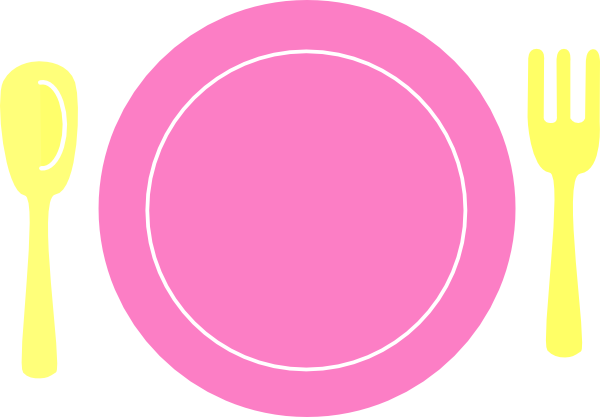 Setting Clipart Plate - Colored Plate Clipart (600x417)