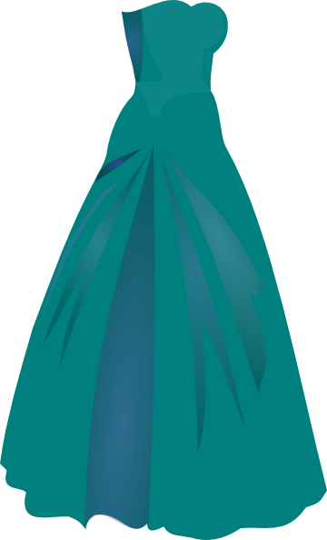Green Dress Princess Clip Art At Clker - Princess Dresses Free Clip Art (360x594)