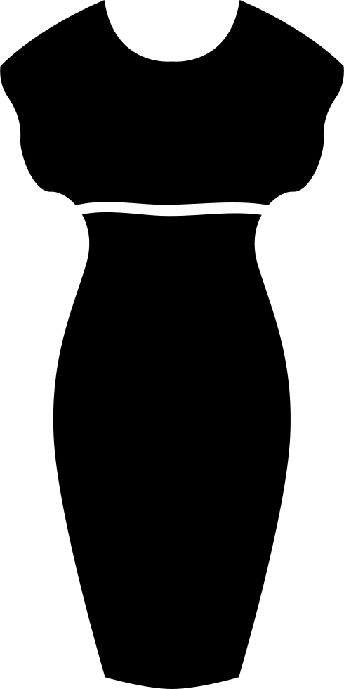 Female Sexy Dress Silhouette Comments - Dress Silhouette File Png (490x980)