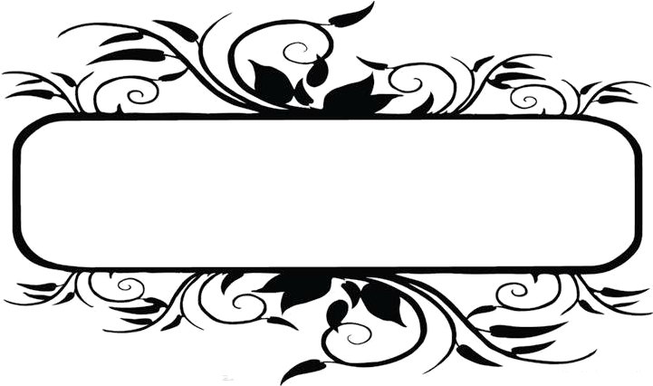 Black And White Clip Art - Black And White Transparent Text Box (720x537)