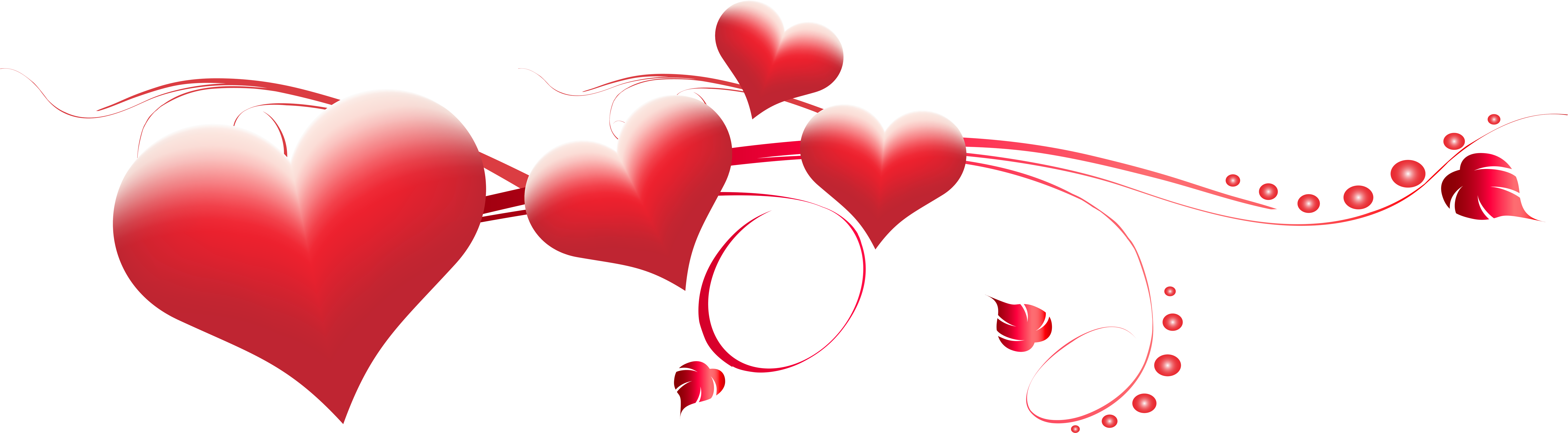 Valentine's Day Clipart Transparent - Скидки В День Святого Валентина (8000x2473)