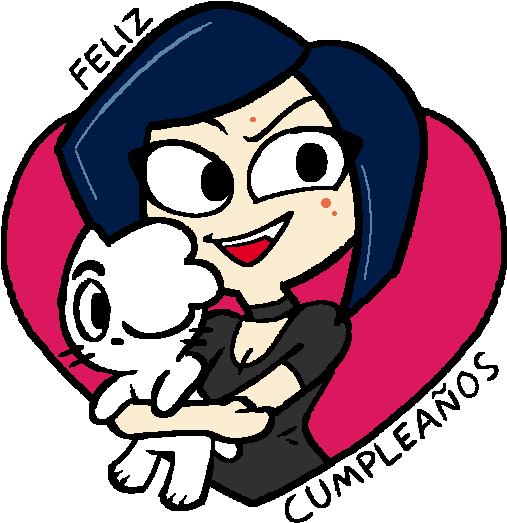 “@gatodelfuturo ” Xux Gracias 💜 - Cartoon (584x584)