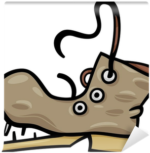 Old Shoe Or Boot Cartoon Clip Art Wall Mural • Pixers® - Old Shoe Cartoon (400x400)