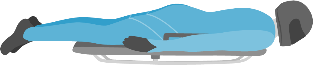 50 Mph - Skeleton Sled Clip Art (1201x435)