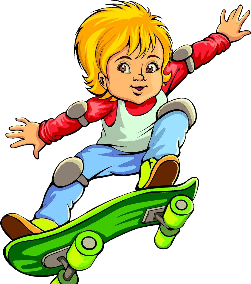 Skateboard Sport Cartoon Illustration - Portable Network Graphics (841x1000)