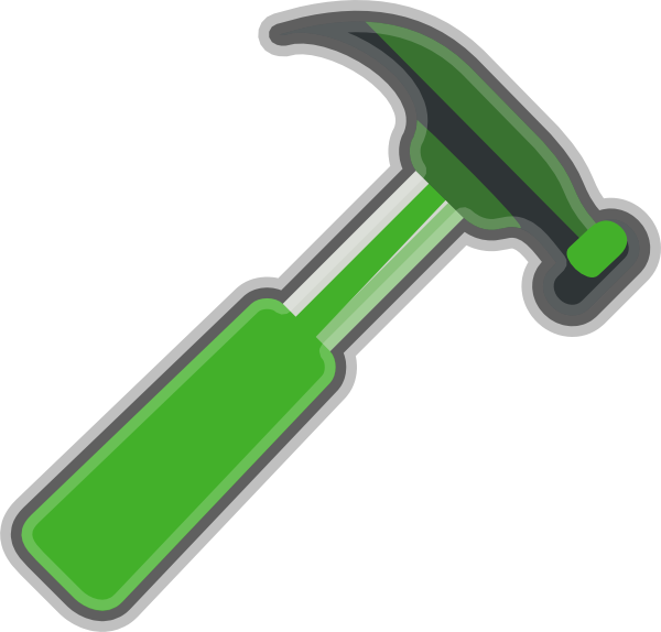 Green Hammer Clipart (600x574)