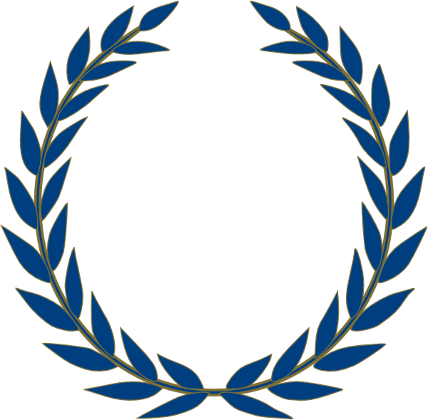 Olive Monogram Clip Art At Clker - Laurel Wreath (600x589)