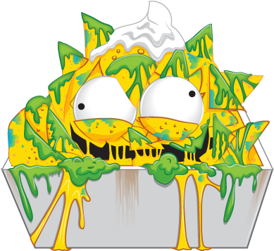 Gooey Nachos - Grossery Gang Nasty Nuggets (412x406)