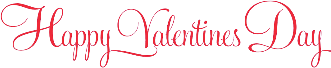 Happy Valentines Day Transparent Image - Here Comes The Bride Font (1101x237)