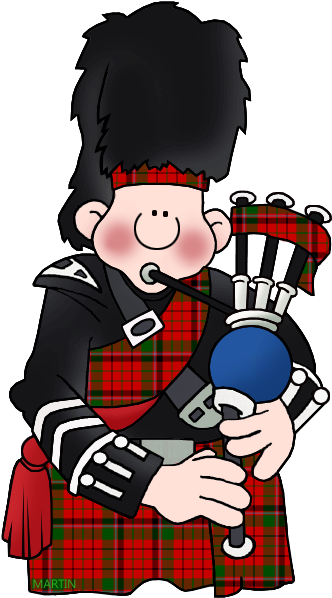 Scotland Bagpipes - Bagpiper Clip Art (378x648)