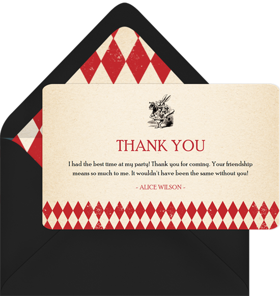 Adventures In Wonderland Thank You Note In Creme - Label (550x581)
