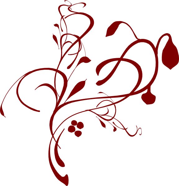 Brown Vine Clip Art At Clker - Lines, Vines And Trying Times (576x598)