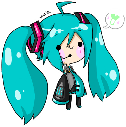 Hatsune Miku Chibi~ By Orokanakokoro - Hatsune Miku Chibi Styles (428x433)