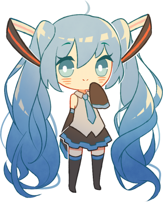 Free Blue Star Miku Pagedoll By Rimuu On Deviantart - Animated Pagedoll (323x400)