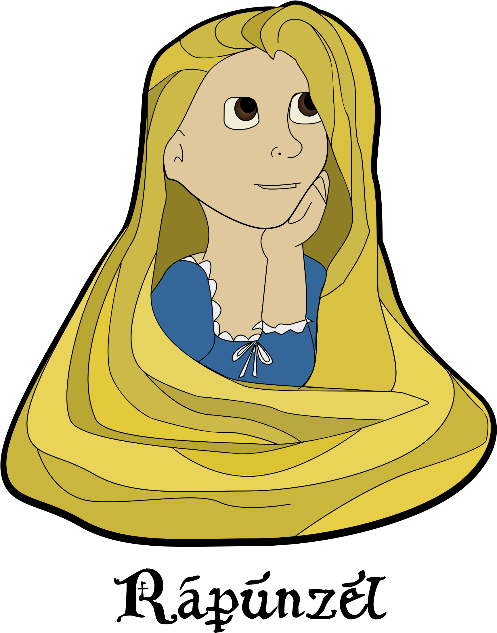 Rapunzel Png - Illustration (1985x2400)