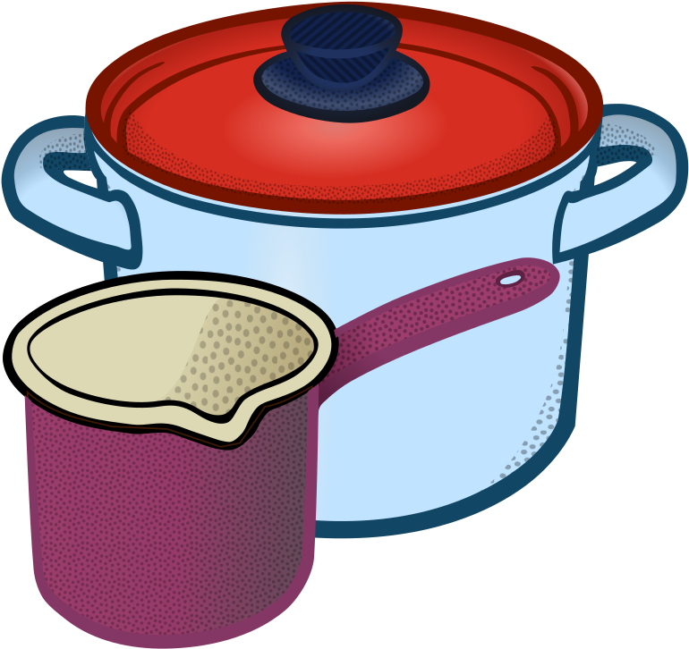 Cooking, Education, Milch, Milk, Pot - Coloring Picture Of A Pot (770x726)