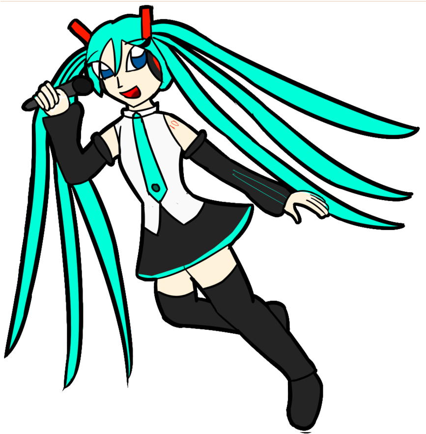 Hatsune Miku By Xelaalex - Illustration (894x894)