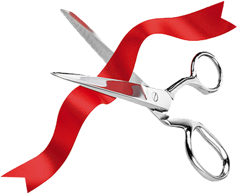 Ribbon Cutting & Grand Opening - Cutting A Red Ribbon (500x500)
