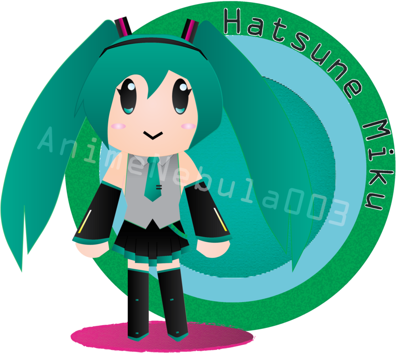 Hatsune Miku Mini By Animenebula003 - Cartoon (950x840)