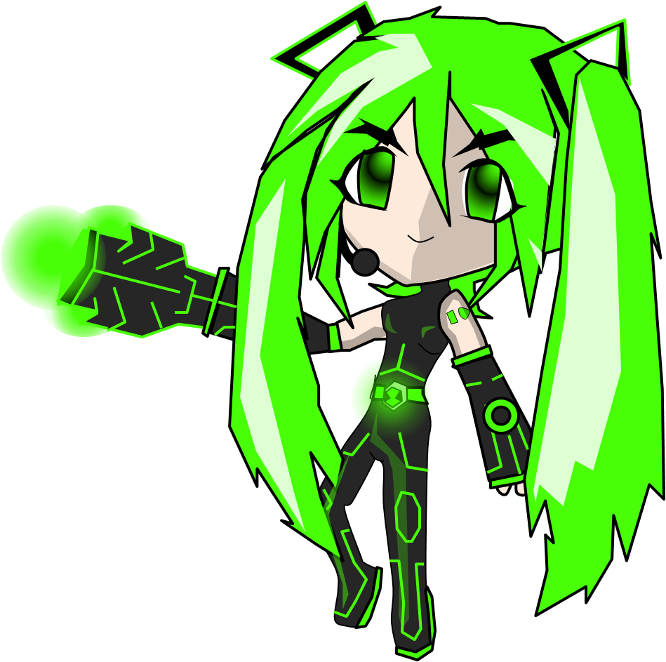 Hatsune Miku Ben 10 Cartoon Clip Art - Hatsune Miku Ben 10 Cartoon Clip Art (949x943)