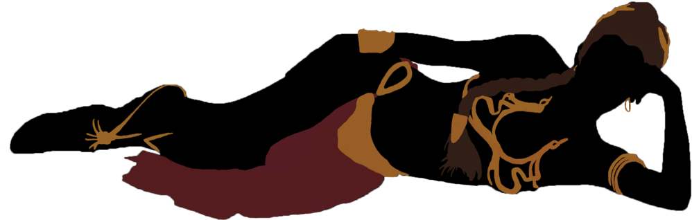 Slave Leia Silhouette By Onyxgearhead On Deviantart - Slave Leia Silhouette (1024x576)