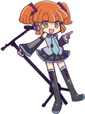 Hatsune Miku By Melodi2000 - Hatsune Miku Puyo Puyo (415x497)