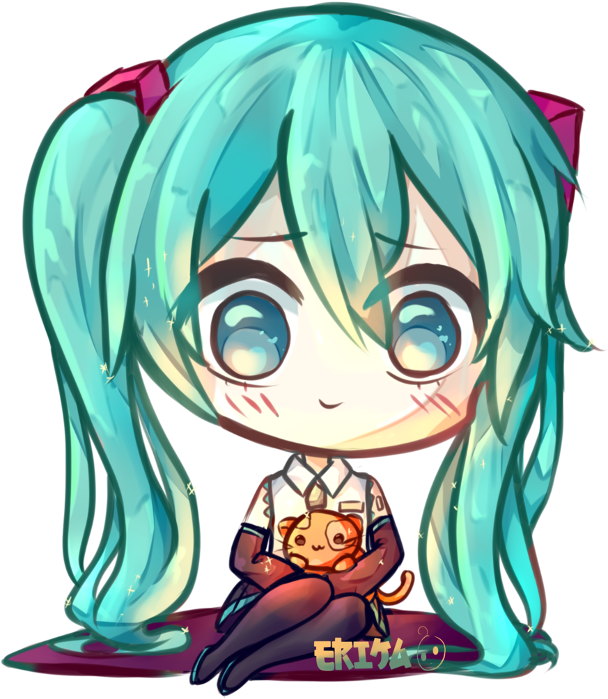 Kawaii Hatsune Miku By Dessineka Kawaii Hatsune Miku - Hatsune Miku (1024x1024)