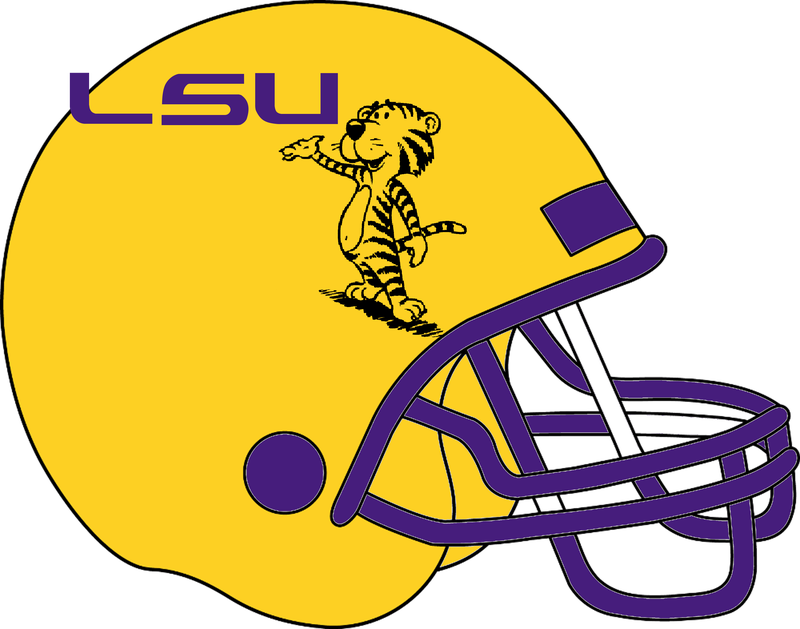 Helmet Clipart Lsu Football - American Football (1200x943)