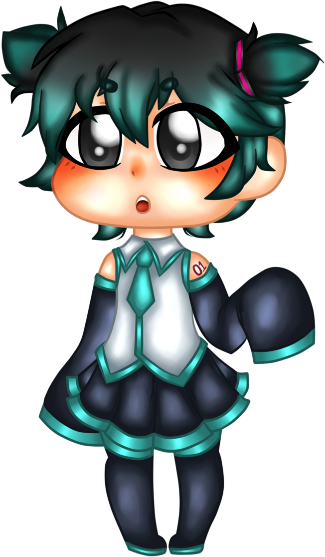 Hatsune Miku Akira = Akitsune Miku - Cartoon (688x1162)