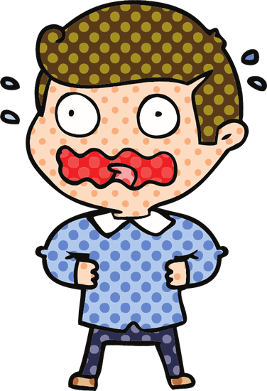 Cartoon Man Totally Stressed Out - Stressed Out (376x550)